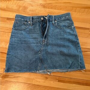 Madewell A-Line Denim Skirt in Classic Blue